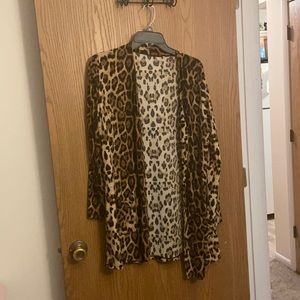 Leopard print cardigan